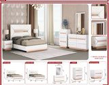 Queen & King bed Dresser&Mirror, Nightstand Chest