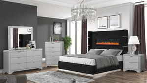 Fireplace bed